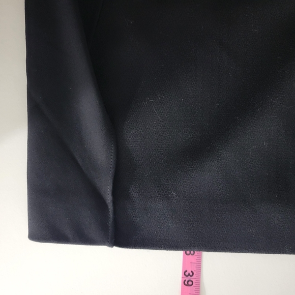 Escada Sport Wool Ruched Twist Front Overlay Herringbone Sleeveless Sheath Dress - Picture 14 of 14